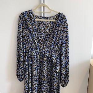 Nasty gal floral print maxi dress size 12